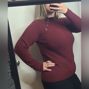 J. Crew Burgundy/ Red Sweater